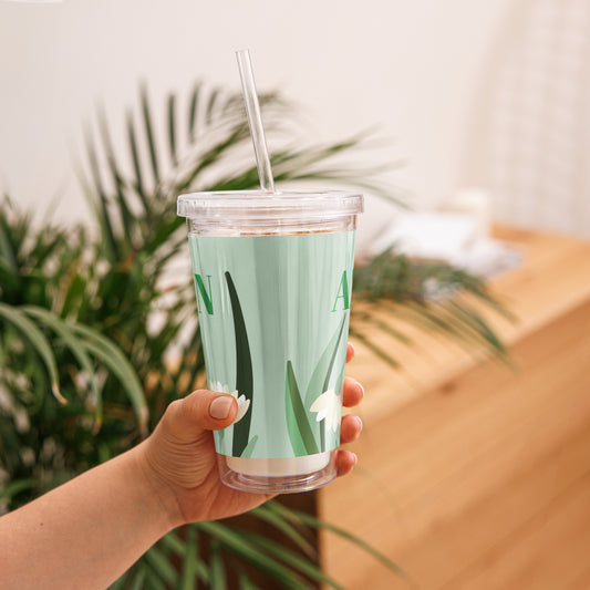 Clear plastic tumbler AZA FASHION 